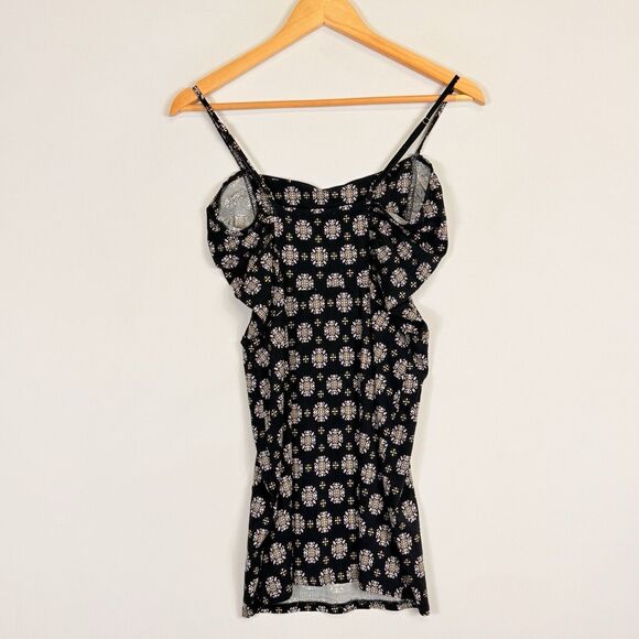 Free People Center Of Attention Black Pattern Mini Dress Women's Small NEW NWT - Picture 7 of 11